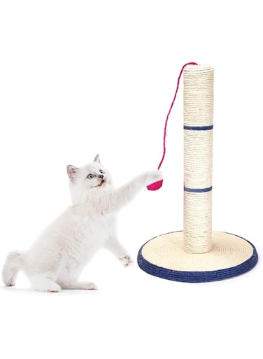 Mumoo Bear Natural Sisal Cat Scratching Post Tree Tower With Ball Scratcher Toy For Cats Kittens
