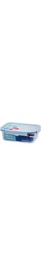 LocknLock Clear Glass Rectangular 380ml Mint - Durable, Airtight, Heat-Resistant Food Storage Container