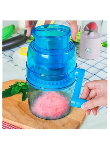 Dubai Gallery Handle Diy Ice Crusher Manual Portable Ice Slush Maker Home Snow Cone Smoothie Ice Block Making Machine Ice Shaver With Ice Bag