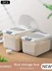 17.5 KG Rice Dispenser, Grain Rice Storage Container, Sealed Grain Container with Measuring Cup Rice Storage Bin for Nuts Rice, Food Cereal Container Bins Household for Kitchen Pantry Organization