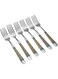 RK DESSERT FORK RED D&Atilde;&fnof;&acirc;&euro;&deg;COR, RED, RK0078, 6 PC SET Silver/Red 20.5cm