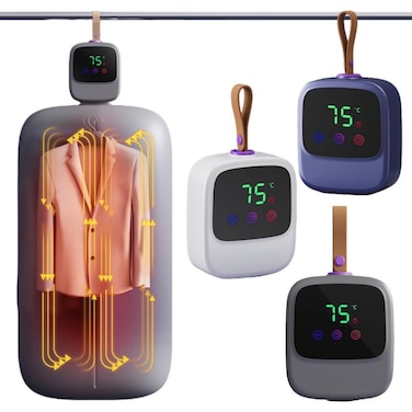 Tradeo Portable Mini Clothes Dryer Compact Fast Drying Machine with Timer for Travel &amp; Apartments