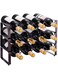 Funito Metal 3 Tier Stackable Wine Rack Holder Storage (Hold 12 Bottles)