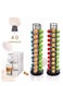 Black Rotating Coffee Capsule Organizer, Holds 40 Capsules
