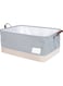 Collapsible Laundry Washing Baskets with Lid, Extra Large Drawstring Canvas Storage Boxes,Suitable for Organising Clothes Toys (Navy Blue, XL)