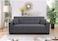 INFINI HOMES Compact Gray Fabric 3-Seater Sofa Bed with Modern Design