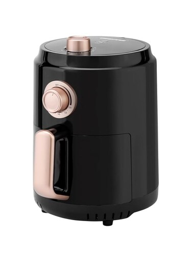 Geepas GAF37516N 1100W Air Fryer with LED On-Off Lights and 30 Minutes Timer, 1.8 Liter Capacity, Black