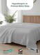 Flat Bedsheet 240x260cm Plush Grey Breathable Machine Washbale Bedsheet Extra Soft Easy Fit Highly Breathable Bedding &amp; Linen Cover