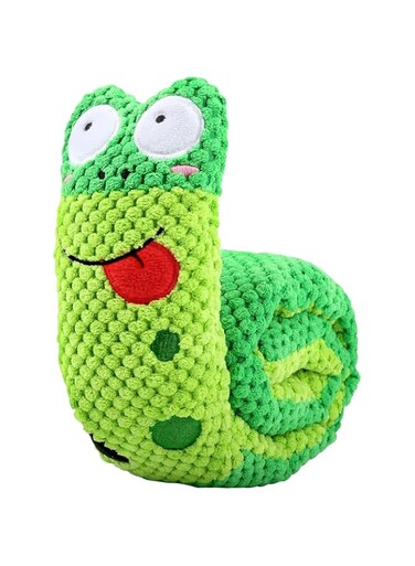 Squeaky Interactive Dog Toy for Small &amp; Medium Dogs, Durable Chew-Proof Plush Puppy Toy with Hidden Treat Pocket, Teething Anxiety Relief &amp; Teeth Cleaning