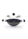Non Stick Kadai With Lid Black 24cm