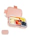 Pink 6-Compartment Bento Lunch Box with Silicone Seal, Leak-Resistant, Microwave &amp; Dishwasher Safe, Ideal for Kids' School Meals and Picnics
