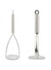 Metal potato masher, Stainless steel, Silver potato masher, vegetable masher, kitchen and cooking tools, cooking gadget,gadget for kitchen,perfect for making mashed potato, 1 piece, masher, easy use