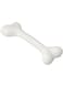 YHmall ebi Rubber Bone with Vanilla Flavour Dog Toy - WHITE/SMALL