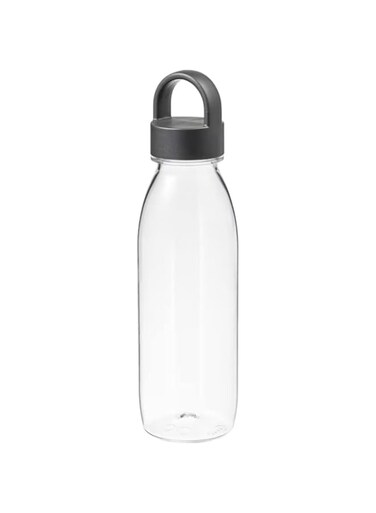 Water bottle, dark grey0.5 l
