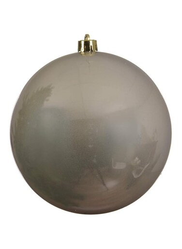 Kaemingk Christmas Decoris 20cm Baubles Shatterproof Shiny Pearl