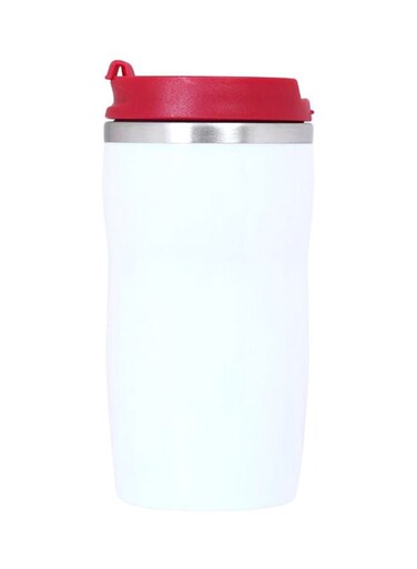 Stainless Steel Mug 280ml White/Red/Silver