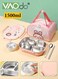 1500ML Lunch Box with Thermal Bag, 316 Stainless Steel, 4 Compartments Bento Box with Soup Bowl and Cutlery Set, Leak Proof, Food Storage Container with Lid, Microwave Dishwasher Freezer Safe
