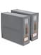 Bed Sheet Organizers And Storage - 2-Pack Foldable Linen Closet Organizer With Clear Window, Sheets Set Folder Keeper, Bedding Storage Box For Bed Sheets And Pillows, Cube Organizer. (GREY)