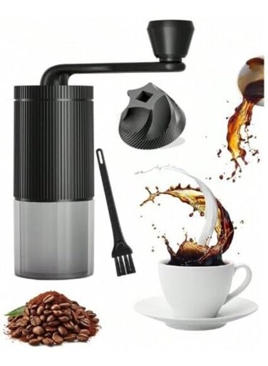 Coffee Grinder, Manual Small Conical Burr Coffee Grinder, Ceramic Grinder, Portable Coffee Grinder For Home, Office, Travel And Camping, Hand Crank Coffee Grinder, Ideal For Home