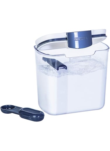Progressive PKS-300 Powdered Sugar ProKeeper Airtight Storage Container, Clear, 1.3 Liters, Plastic