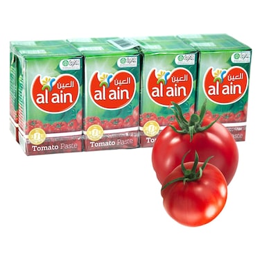 Al Ain Tomato Paste Tetra Pack, 135g Pack of 8