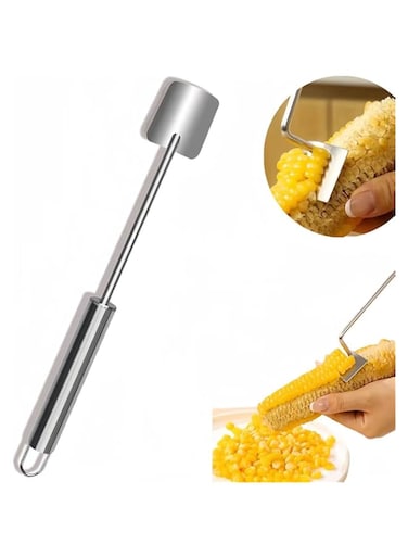Corn Peeler, Stainless Steel Corn Stripper Cob Corn Peeling Tool Thresher Separator Quick Peel Corn Gadgets Gift for Kitchen