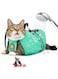 AWOOF Cat Grooming Bag Adjustable Cat Bathing Bag Anti Scratch Bite Polyester Soft Durable Mesh Cat Shower Bag for Small Medium Large Cats
