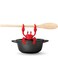 YHRY Red the Crab Silicone Utensil Rest - Kitchen Gifts, Silicone Spoon Rest for Stove Top - Heat-Resistant Kitchen and Grill Utensil Holder - Non-Slip Spoon Holder Stove Organizer, Steam Releaser