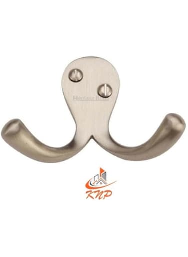 KNP- Double Coat Hook - Sn Finish