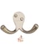 KNP- Double Coat Hook - Sn Finish