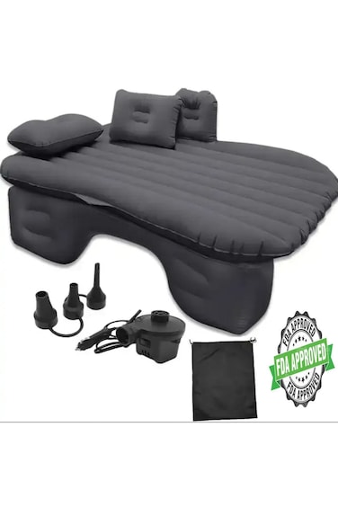 Black Vehicle Inflatable Bed Double Camping Bed Back Seat Bed