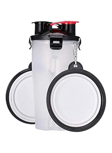 Dog Water Bottle Portable Leak Proof Water Cup Bowl with Big Trough Pets Travel Outdoor Water Drinking Bottle