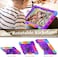 Case for Samsung Galaxy Tab A9 8.7 Inch 2023 Model (SM-X110/X115/X117) with Screen Protector &amp; 360 Degree Swivel Kickstand &amp; Hand Shoulder Strap - Purple