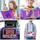 Case for Samsung Galaxy Tab A9 8.7 Inch 2023 Model (SM-X110/X115/X117) with Screen Protector &amp; 360 Degree Swivel Kickstand &amp; Hand Shoulder Strap - Purple