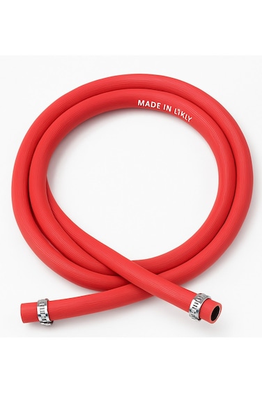 LPG Gas Hose Pipe with 2 Clamps &acirc;&euro;&ldquo; Made in Italy &acirc;&euro;&ldquo; 2 Meter Heavy-Duty Gas Connection Hose for Stoves, Gas Cylinders, Outdoor Grills &amp; BBQ &acirc;&euro;&ldquo; Flexible, Leak-Proof &amp; Durable