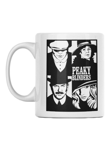 Peaky Blinders Printed Mug White/Black 350ml