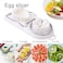 Egg Slicer, Egg Slicer for Hard Boiled Eggs, Stainless Steel Wire Egg Slicer,with 2 Slicing Styles, Heavy Duty Aluminium Egg Cutter Dishwasher Safe for Egg Strawberry Soft Fruit