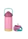 Kids Insulated Water Bottle with Straw &amp; Handle &acirc;&euro;&ldquo; 350ml Stainless Steel Leak-Proof Thermos Flask for School, Travel &amp; Sports &acirc;&euro;&ldquo; BPA-Free, Double-Wall Vacuum Flask (Pink)