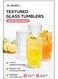 Tall Drinking Glasses Set of 6 &acirc;&euro;&ldquo; Hobnail Embossed Highball Glasses, Elegant Cocktail &amp; Coffee Glassware for Water, Juice &amp; Soda