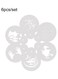 Cake Cookie Stencil Mold White