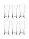 6 Piece Metropolitan Beer Glass Set, 330ml Capacity - Clear