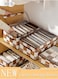 3PCS Wardrobe Clothes Organizer with Portable Handle Dust Cover Large Capacity Closet Storage Organizer for Clothes Jeans Washable Closet Storage Boxes Cube Storage Bin for Home Bedroom Office