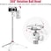ULANZI MT-44 Extendable Phone Tripod 59 Selfie Stick Portable Vlog Tripod Stand with 2 in 1 Phone Clip 1 4 Screw 360&deg; Ball Head Camera Tripod for DJI Pocket Sony Canon Action Fujifilm White