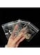 Homarket 100 Pieces Clear Jewelry Bags Clear Zipper Plastic Bag Self Seal PVC Rings Earrings Packing Pouch Storage Bags for Holding Jewelries