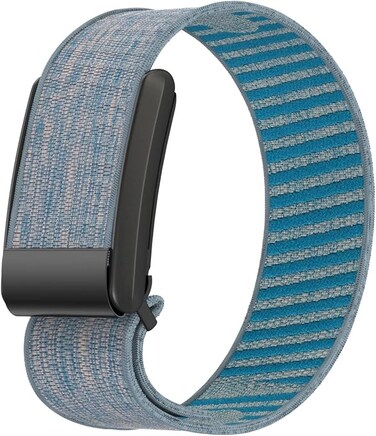 SPECTON Nylon Sport Replacement Band Compatible with Whoop 4.0 Band, Soft and Comfortable Replacement Strap - Diamond Blue