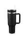 40oz Tumbler with Handle and Straw Lid, Stainless Steel Vacuum Insulated Tumbler for Water Iced Tea of Coffee, Keeps Cold for 12 Hours or Hot for 6 Hours (Black)
