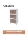 White Polypropylene Storage Bins &acirc;&euro;&ldquo; Three Layer Foldable Closet Organizers with Wheels and Magnetic Lid &acirc;&euro;&ldquo; Large Capacity Storage Box for Home, Dormitory, Office, Bedroom, Toys, Clothes, Books