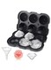 Silicone Ice Cube Tray 6 Cavities Rose Diamond Shape with Funnel Food Grade Ice Mold