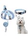 EXPAWLORER Classic Plaid Step in Dog Harness - Small Dog Collar and Leash - Soft Mesh Padded Adjustable Small Dog Vest Harness No Pull, Reflective Escape Proof for Outdoor Walking, Blue X-Small