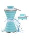 Camping Cup With Carabiner, Collapsible Water Bottle, Reuseable Silicone Foldable Leak Proof Portable Sports Travel Water Bottles For Outdoor, Travel Gym Hiking, BPA Free, Cycling Cups with Carabiner